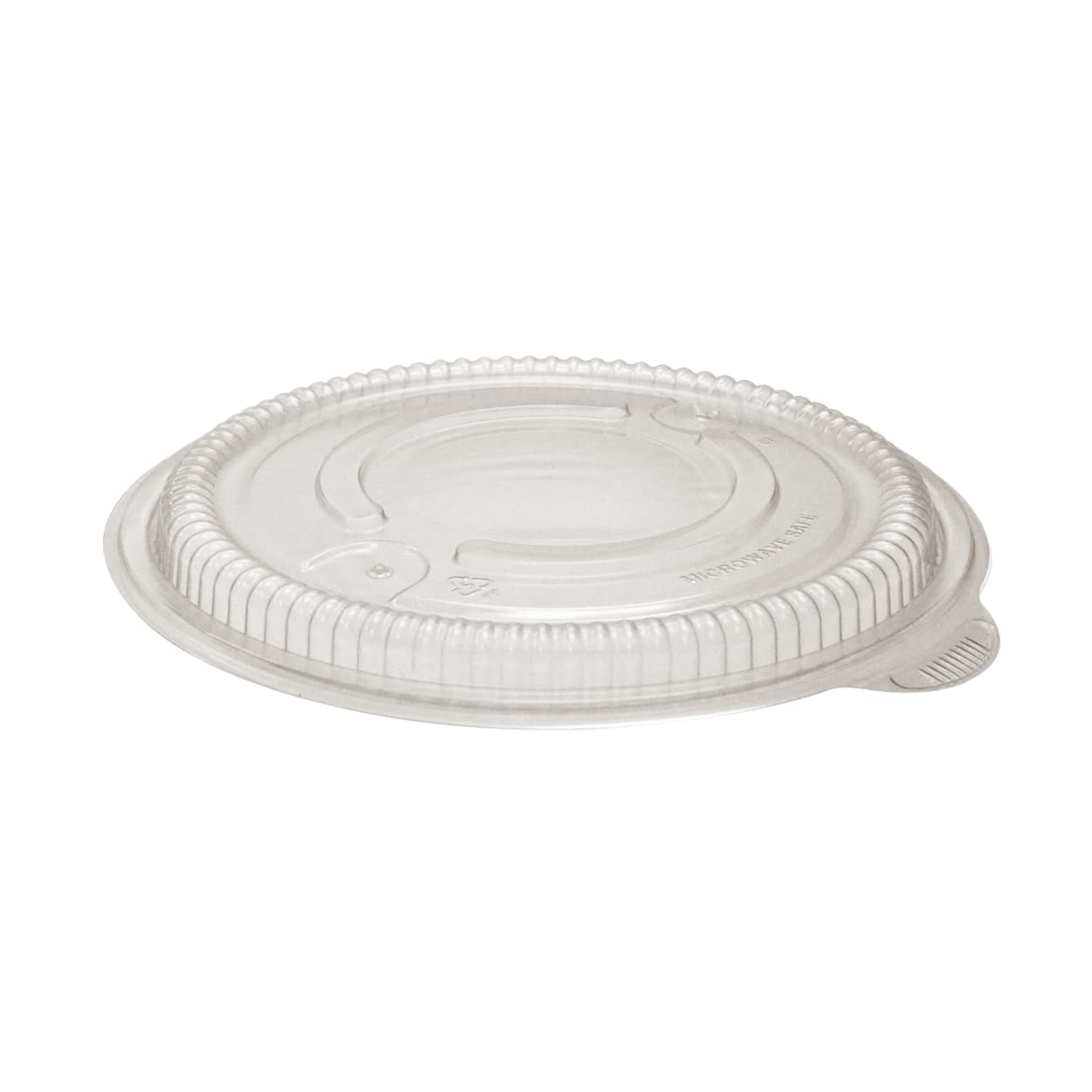 Lid Dome 8.5 IN 1 Compartment PP Clear Round For 24-48 OZ Bowl Unhinged Anti-Fog 150/Case