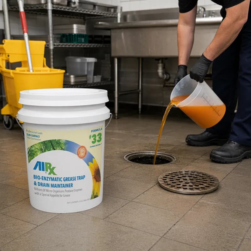 AirX® Orange Drain Maintainer 5 GAL Enzymatic 1/Pail