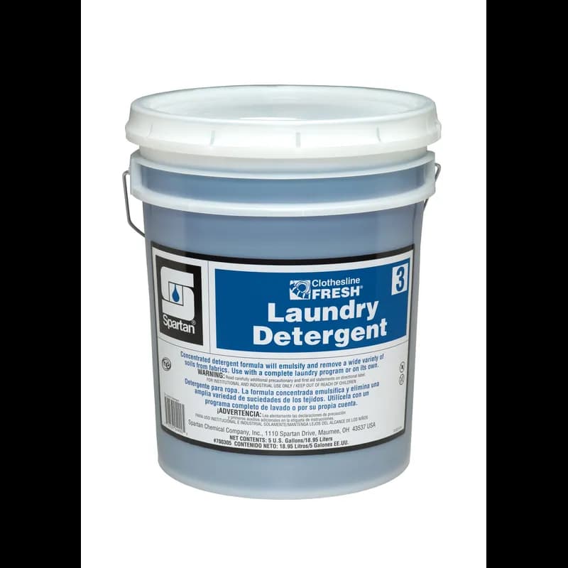 Clothesline Fresh® Laundry Detergent 3 Pleasant Scent 5 GAL Neutral Liquid 1/Pail