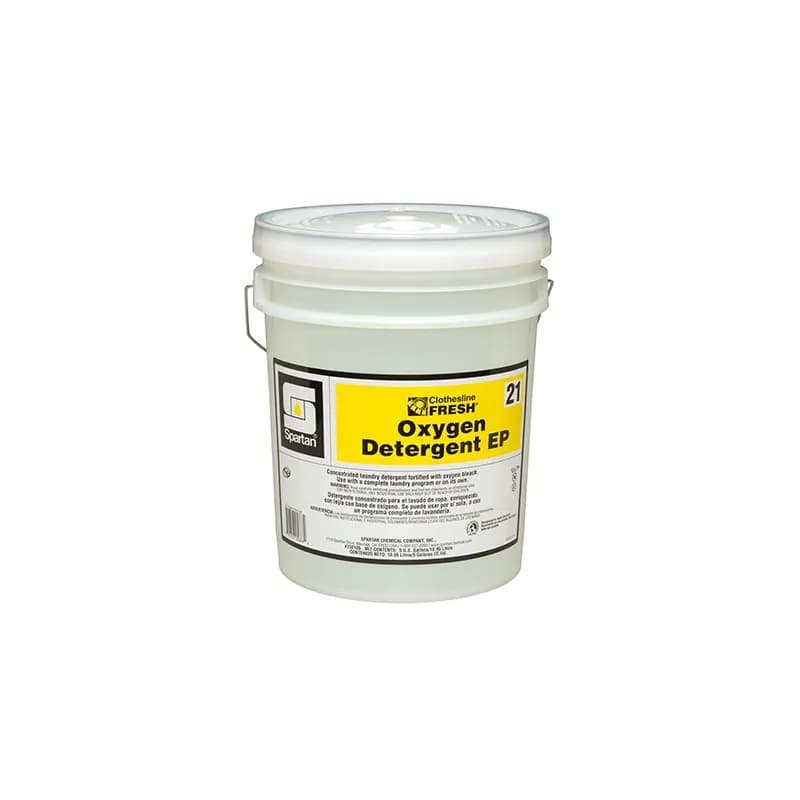 Clothesline Fresh® Oxygen Detergent EP 21 Unscented Laundry Detergent 5 GAL Acidic Liquid 1/Pail