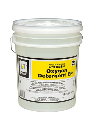 Clothesline Fresh® Oxygen Detergent EP 21 Unscented Laundry Detergent 5 GAL Acidic Liquid 1/Pail