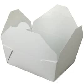 Bio-Pak® #8 Take-Out Container Base 6X4.75X2.5 IN White 1/Case