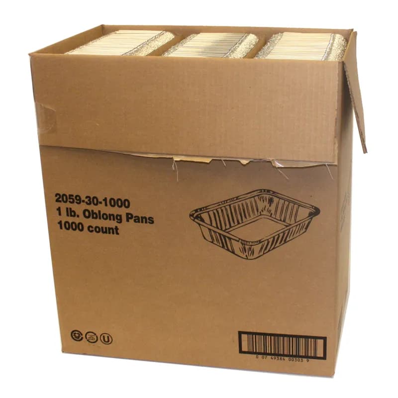 Bread & Loaf Pan 16 OZ 5.5X4.5X1.5 IN Aluminum Silver Rectangle 1000/Case