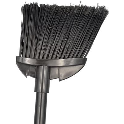 O-Cedar® MaxiClean® Lobby Broom 0.813 IN 33IN Black PET Plastic Coated Steel Swivel Cap Flagged Swivel Hang Cap 1/Each