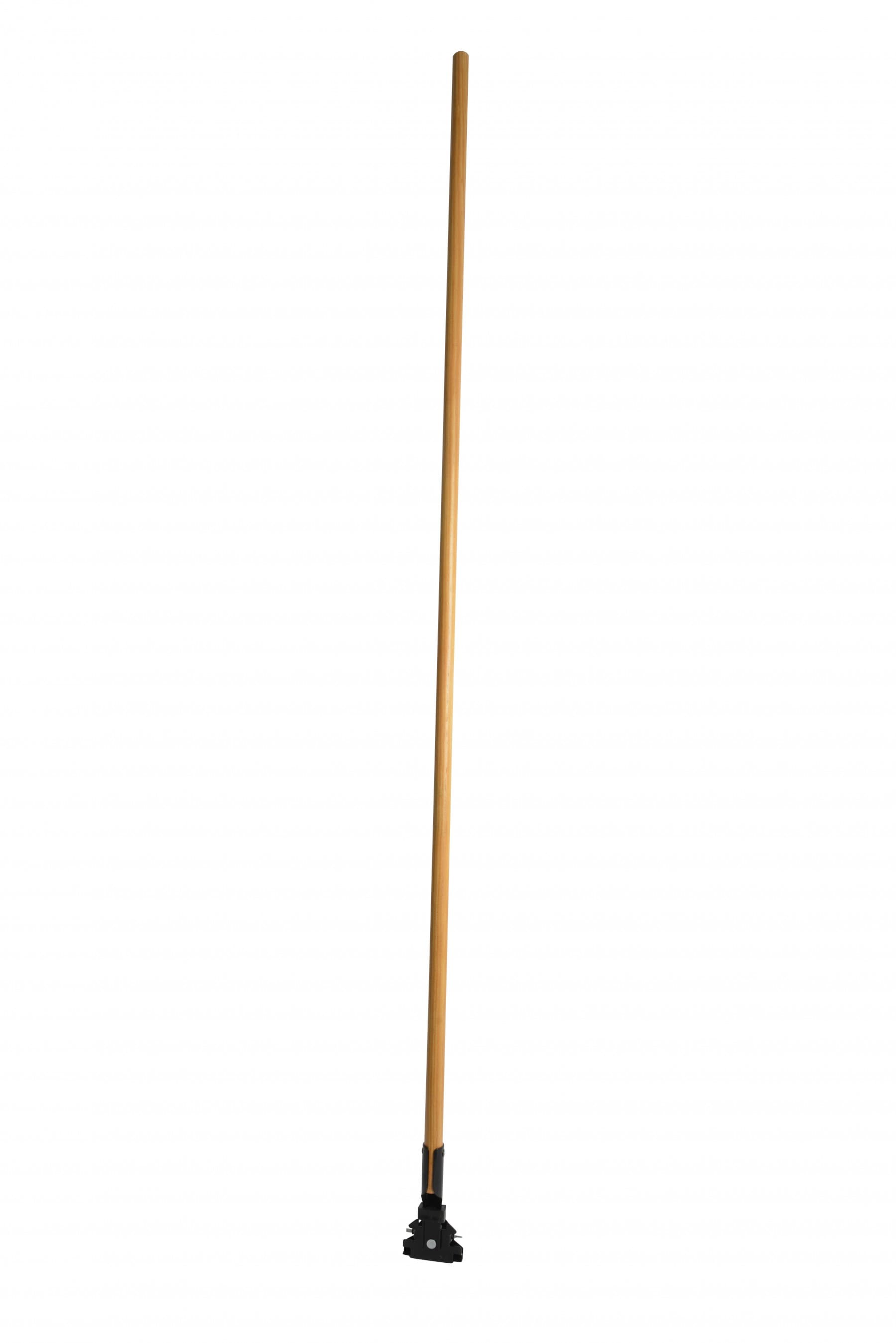 Dust Mop Handle 60 IN Natural Wood Swivel Clip 1/Each