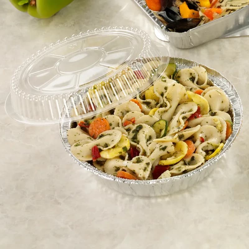 Take-Out Container Base 7.125X1.75 IN Aluminum Silver Round 500/Case