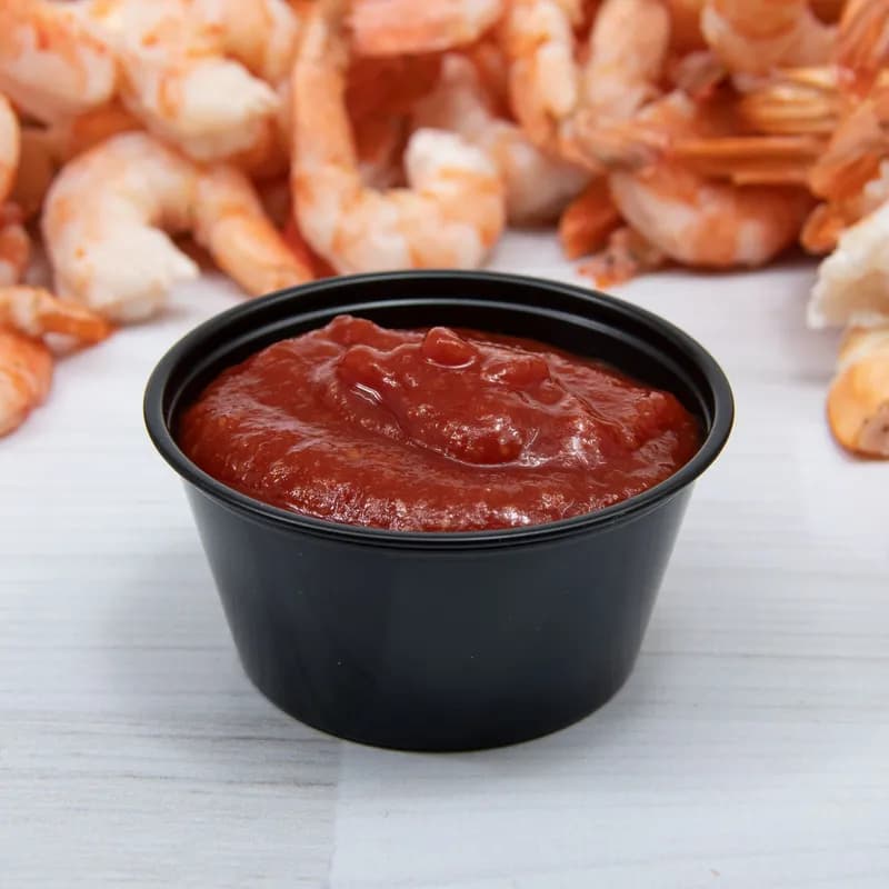 Solo® Souffle & Portion Cup 3.25 OZ PS Black Round Stackable 250 Count/Pack 10 Packs/Case 2500 Count/Case