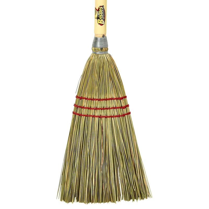 Bristles Lobby Broom 30IN Natural Wood Natural Fiber 1/Each
