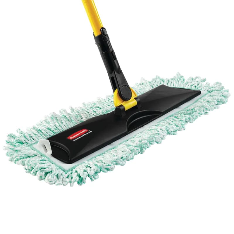 Hygen™ Dust Mop 36 IN Green Microfiber Cut End Launderable Fringed 1/Each