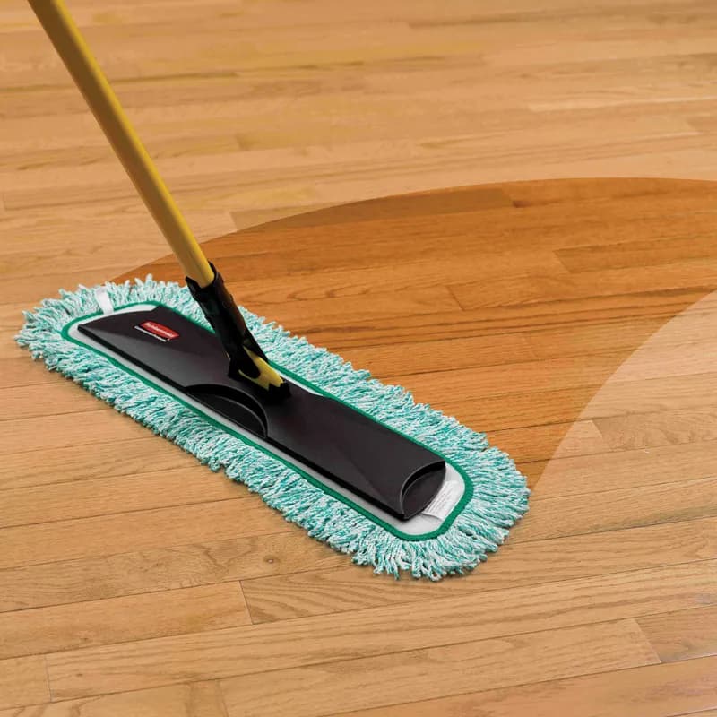 Hygen™ Dust Mop 36 IN Green Microfiber Cut End Launderable Fringed 1/Each