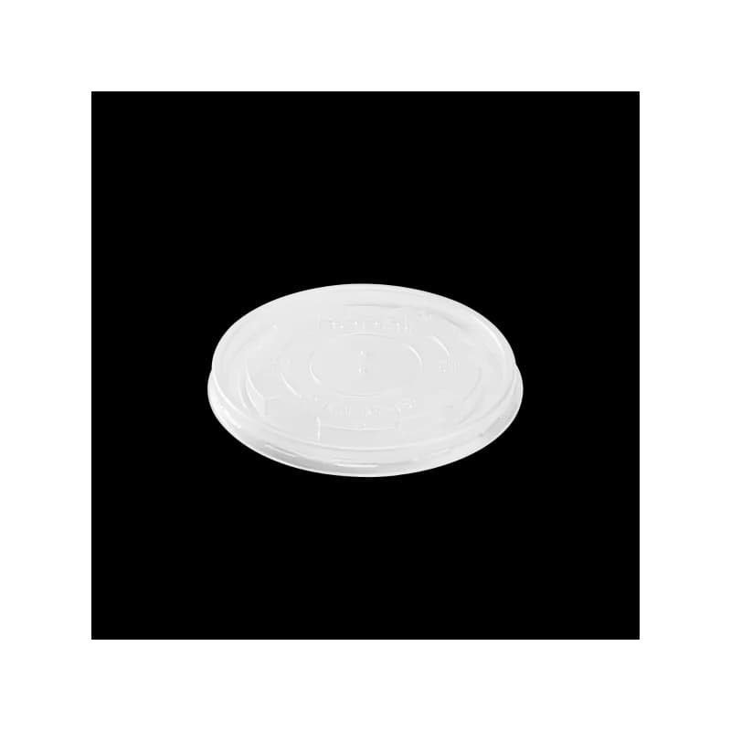 Karat® Lid Flat 3.45 IN PP Translucent Round For 5 OZ Container 1000/Case