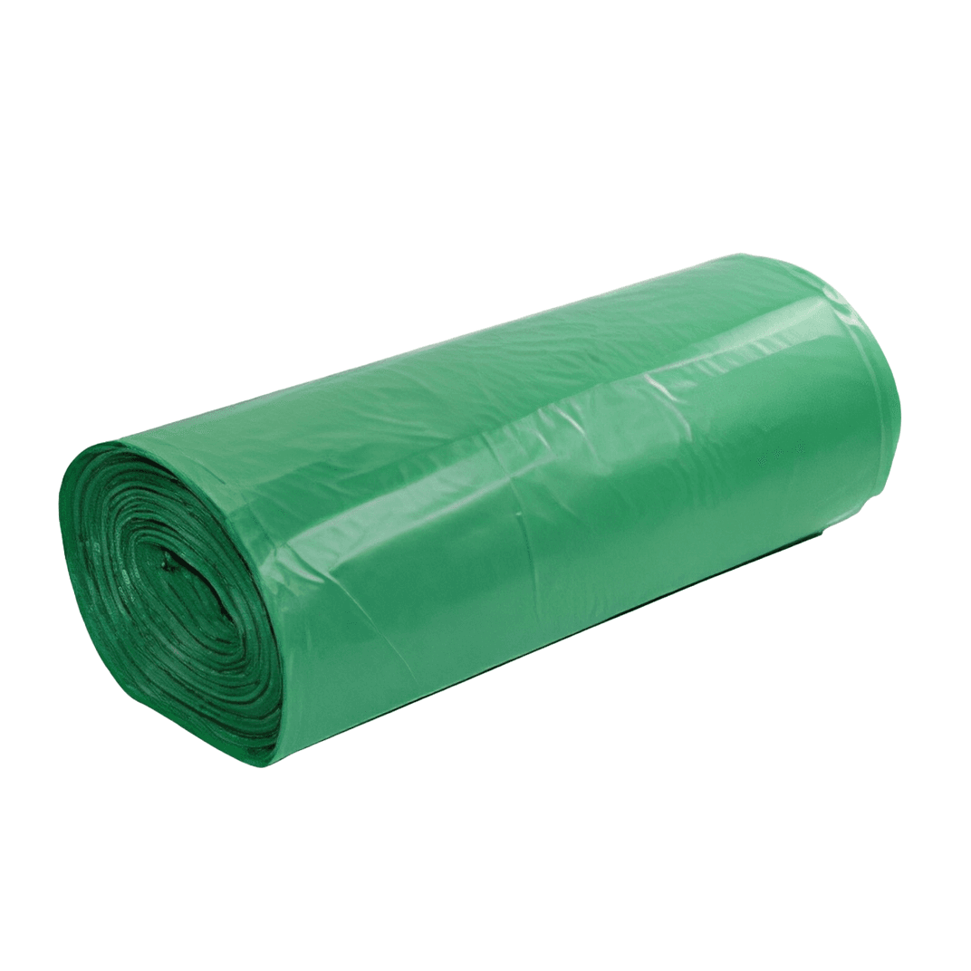Natur-Bag Compostable Liner 42X48 IN 55 GAL Green PLA 0.8MIL Star Seal Slim 20 Count/Roll 5 Rolls/Case 100 Count/Case