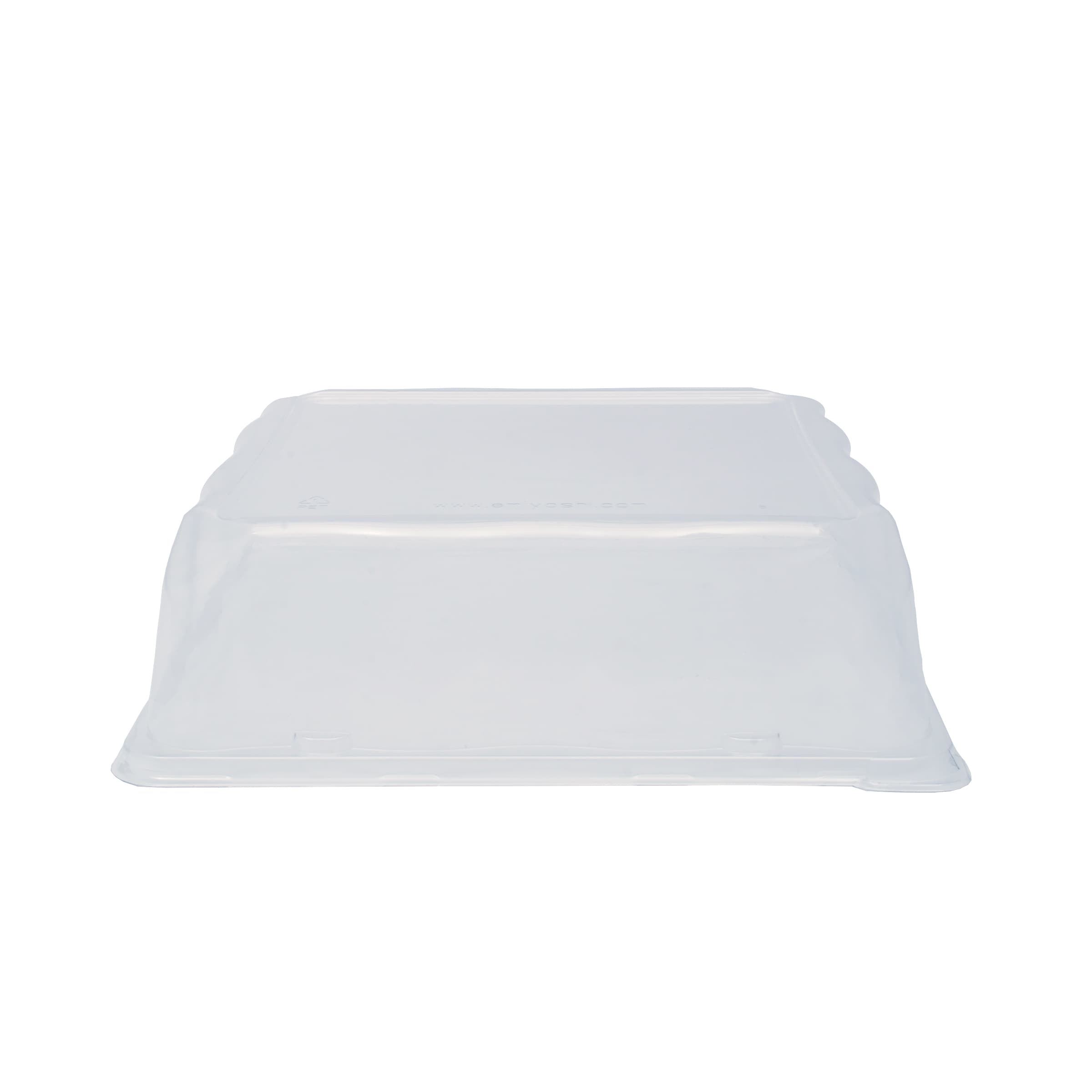 Lid Dome 12X12 IN PET Clear Square For Container 50/Case