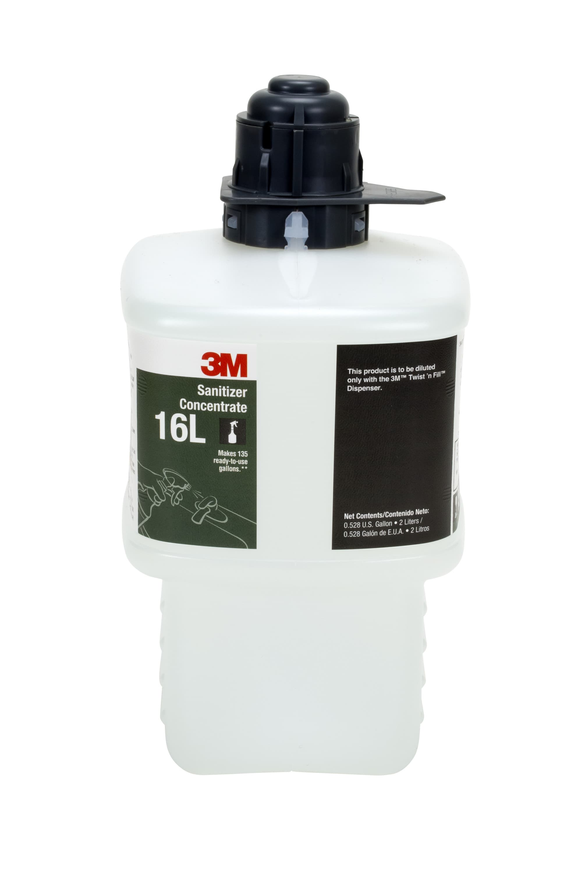 3M™ 16L One-Step Disinfectant 2 L Food Contact Kitchen Liquid No Rinse 6 Count/Case