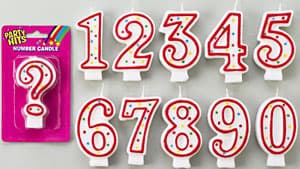 Number Candle #5 12/Pack