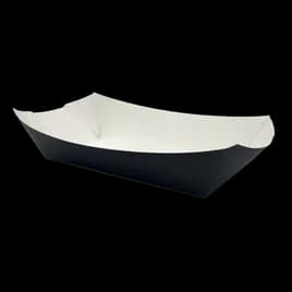 Food Tray 5 LB Paper Black Rectangle 500/Case