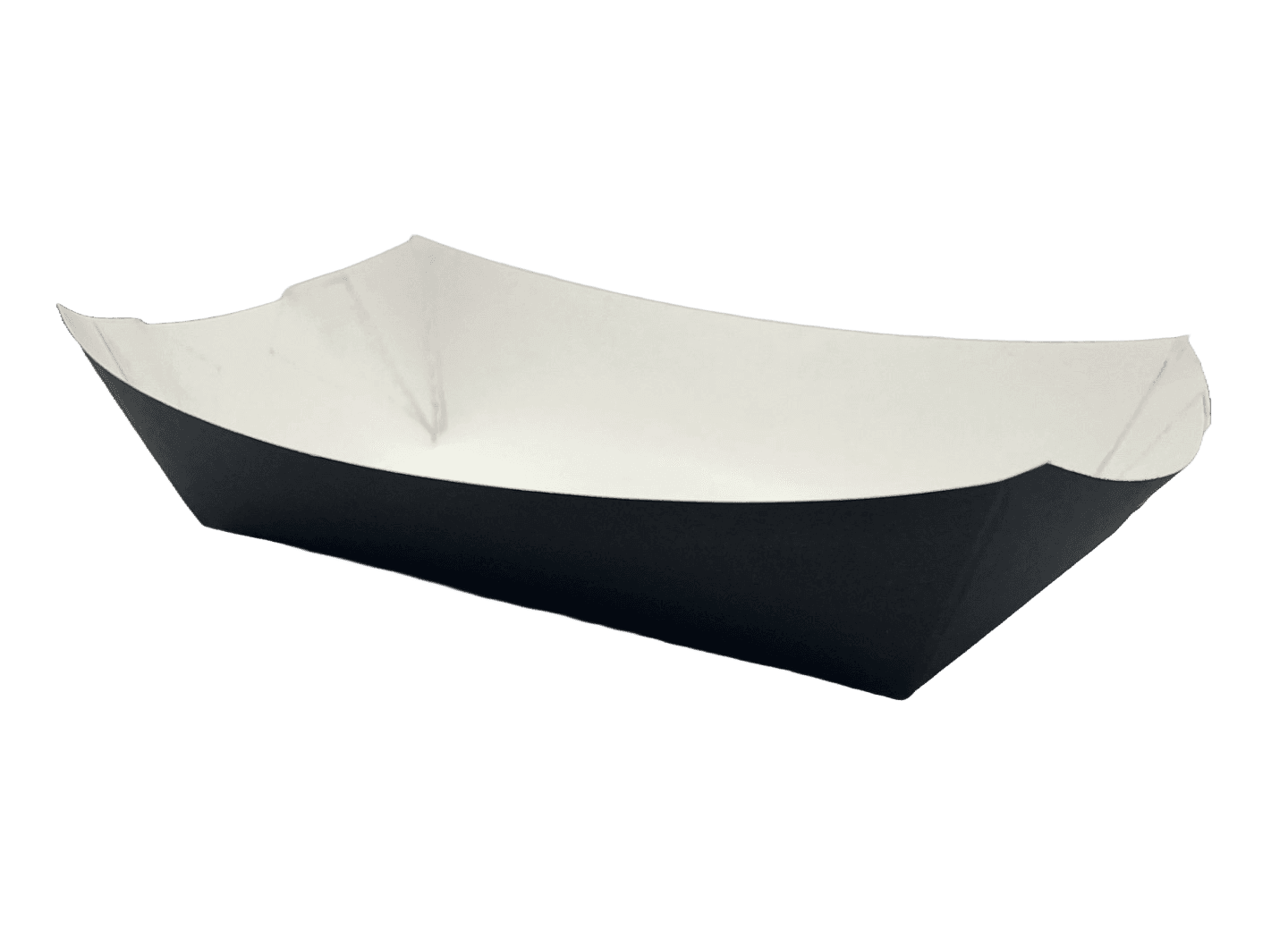 Food Tray 5 LB Paper Black Rectangle 500/Case