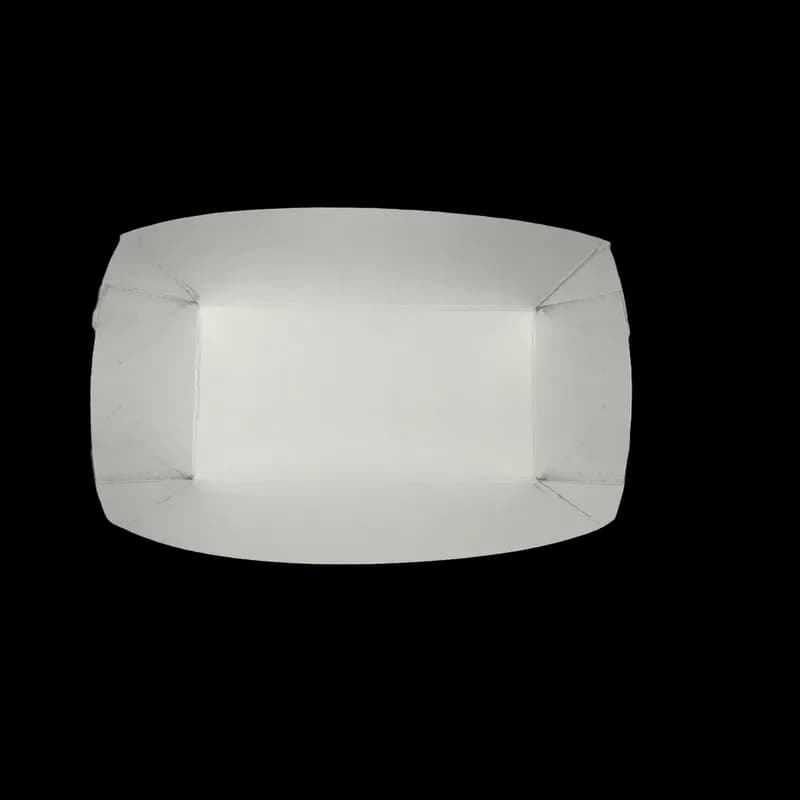 Food Tray 5 LB Paper Black Rectangle 500/Case