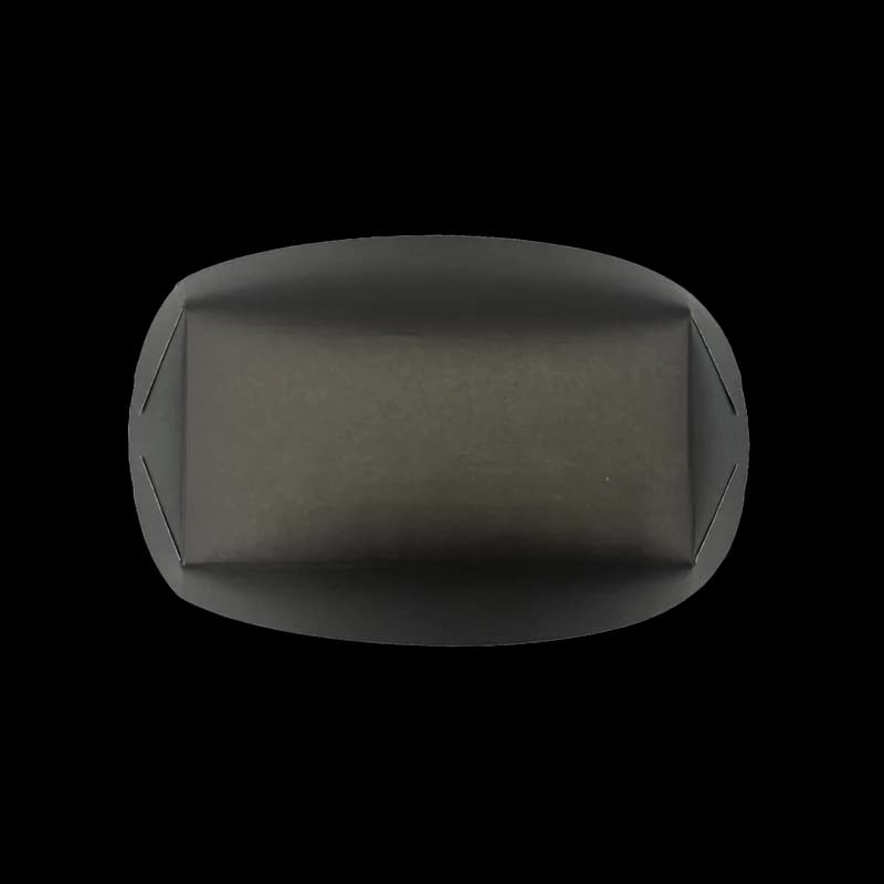 Food Tray 5 LB Paper Black Rectangle 500/Case