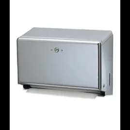 San Jamar Paper Towel Dispenser 11.75X4.25X8.25 IN Chrome Multifold C-Fold Folded Towel One-At-A-Time Dispensing 1/Each