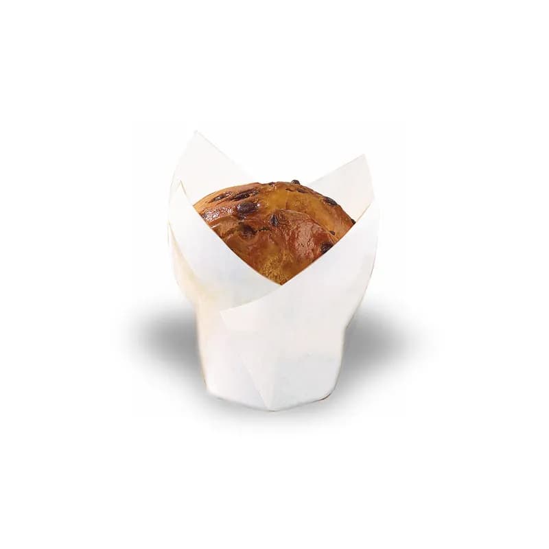 Baking Cup 1.25 OZ 1.2X1.2 IN Silicone White Tulip 100 Count/Pack 10 Packs/Case 1000 Count/Case