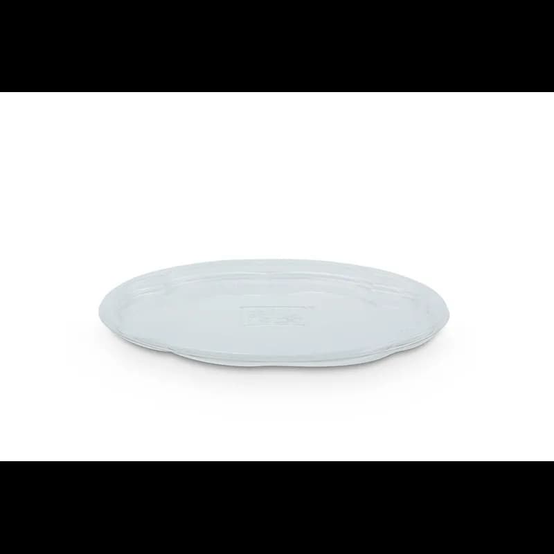 The BOTTLEBOX ® Rose Bowl Lid Flat 6.8X0.25 IN 1 Compartment RPET Clear Round For 24-48 OZ Bowl Unhinged 300/Case