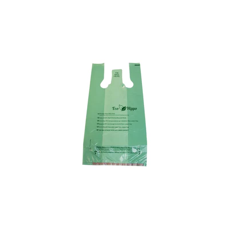 Hippo Sak® Bag 12.5X7.5X24 IN PE 15.5MIC Extra Heavy Green Gusset 1200/Case
