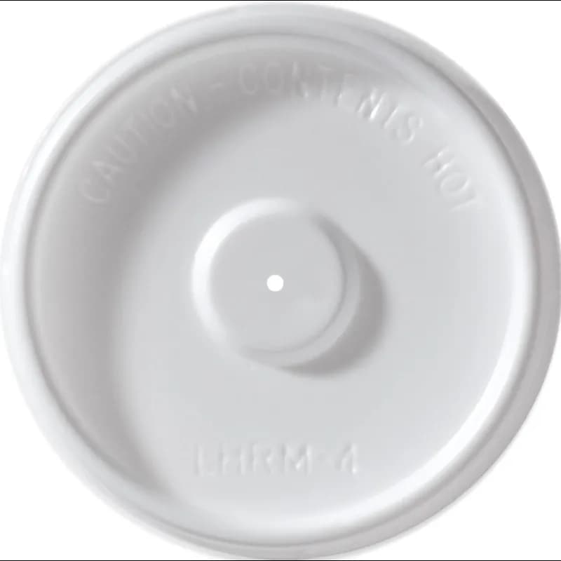 Lid Plastic White For 4 OZ Hot Cup Vented 1000/Case