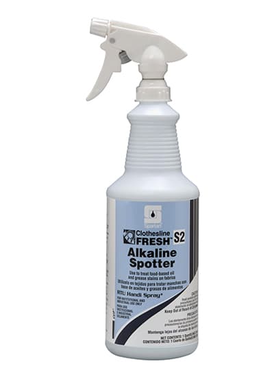 Clothesline Fresh® Alkaline Spotter S2 Mild Scent Laundry Spotter 1 QT RTU 12/Case