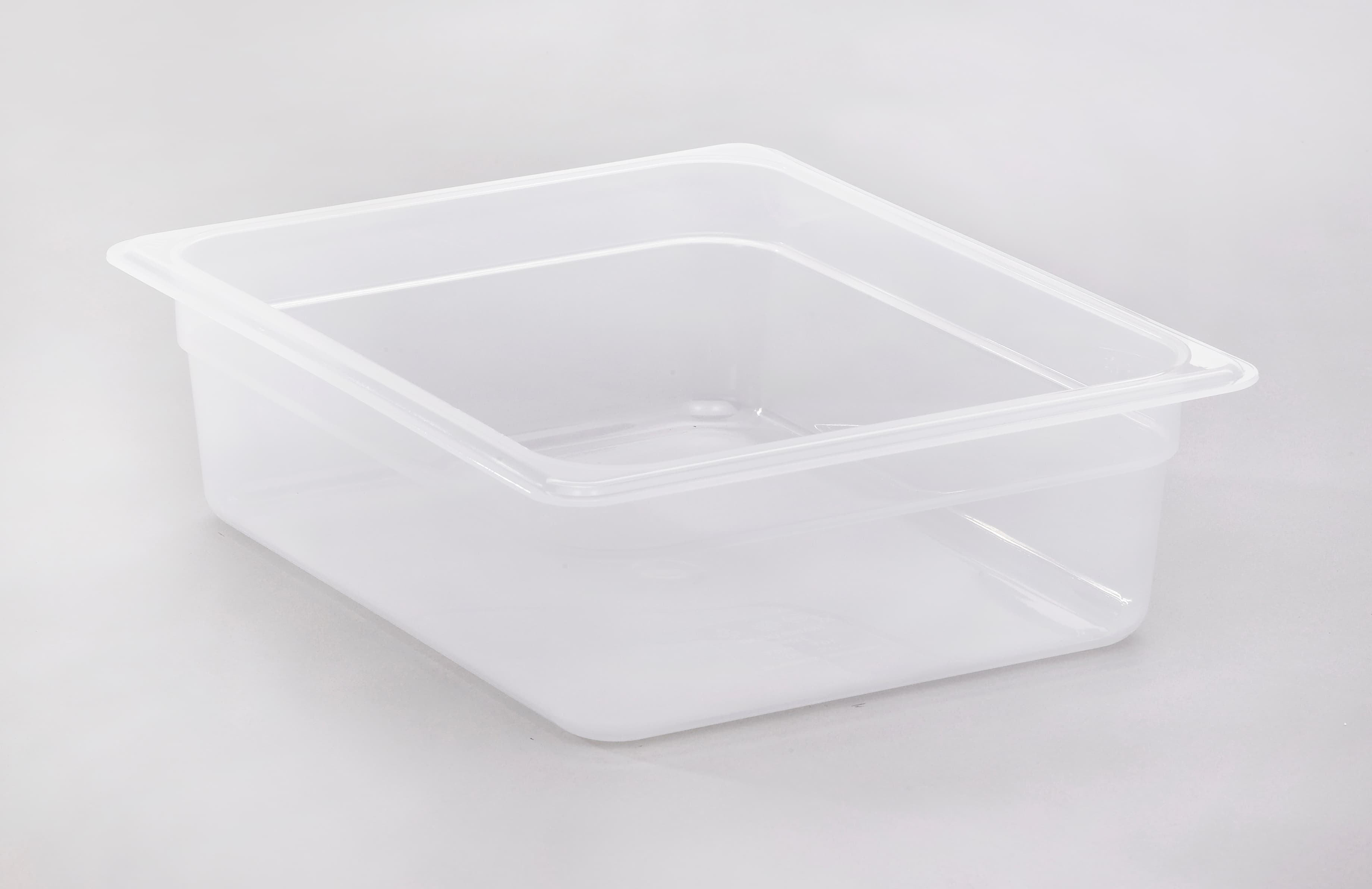 Food Pan 1/2 4 IN Translucent PP 1/Each