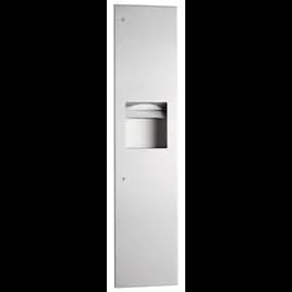 Paper Towel Dispenser Stainless Steel Satin Recessed 1/Each