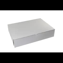 Bakery Box 19X14X4 IN Paperboard White Corner Lock 1-Piece 50/Bundle
