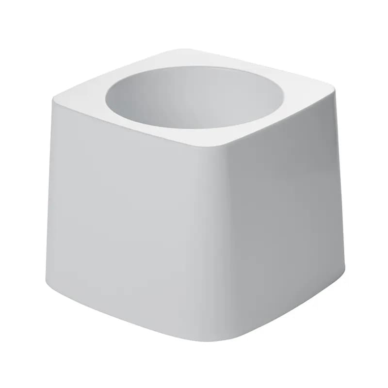 Toilet Bowl Brush Holder 5X5X3.90 IN Plastic White 1/Each
