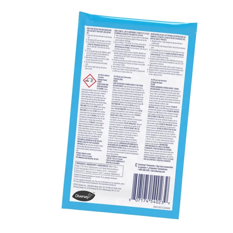 Suma® Break-Up® Boil-Out Fryer Cleaner 2 FLOZ Non-Caustic Liquid RTU Kosher 36/Case