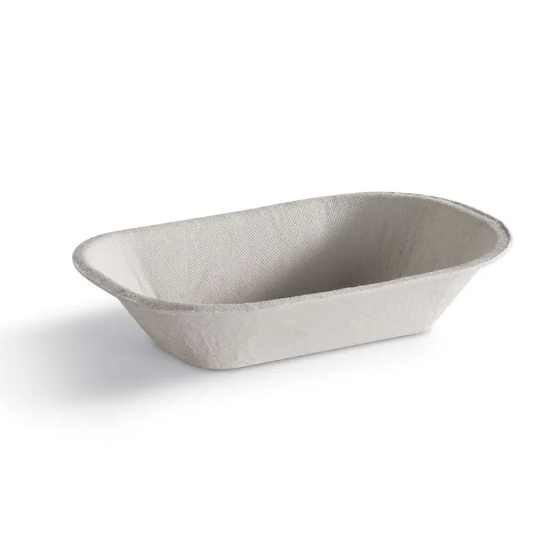 Savaday® Food Tray 0.5 LB Molded Fiber Kraft Rectangle 1000/Case