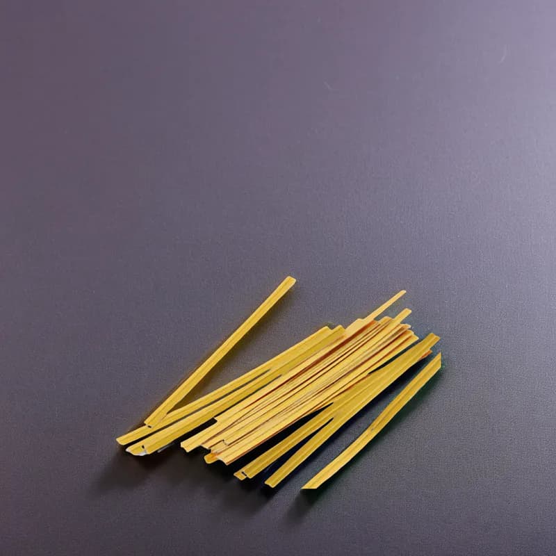 Twist Tie 4X0.19 IN Foil-Lined Paper Gold 2000/Box