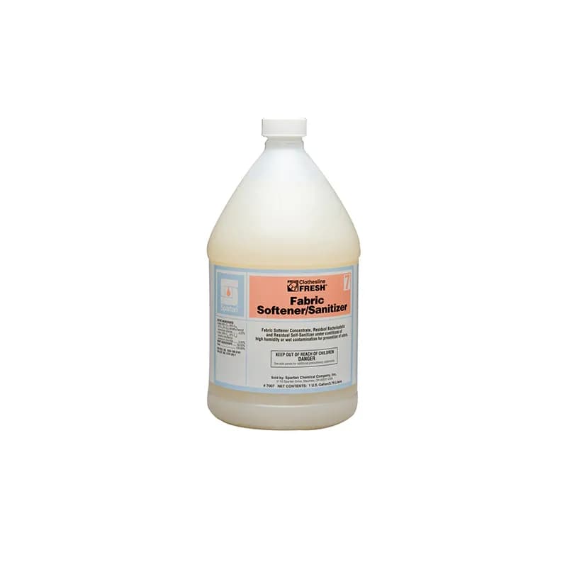 Clothesline Fresh® Fabric Softener/Sanitizer 7 Mild Scent 1 GAL Mild Acid 4/Case