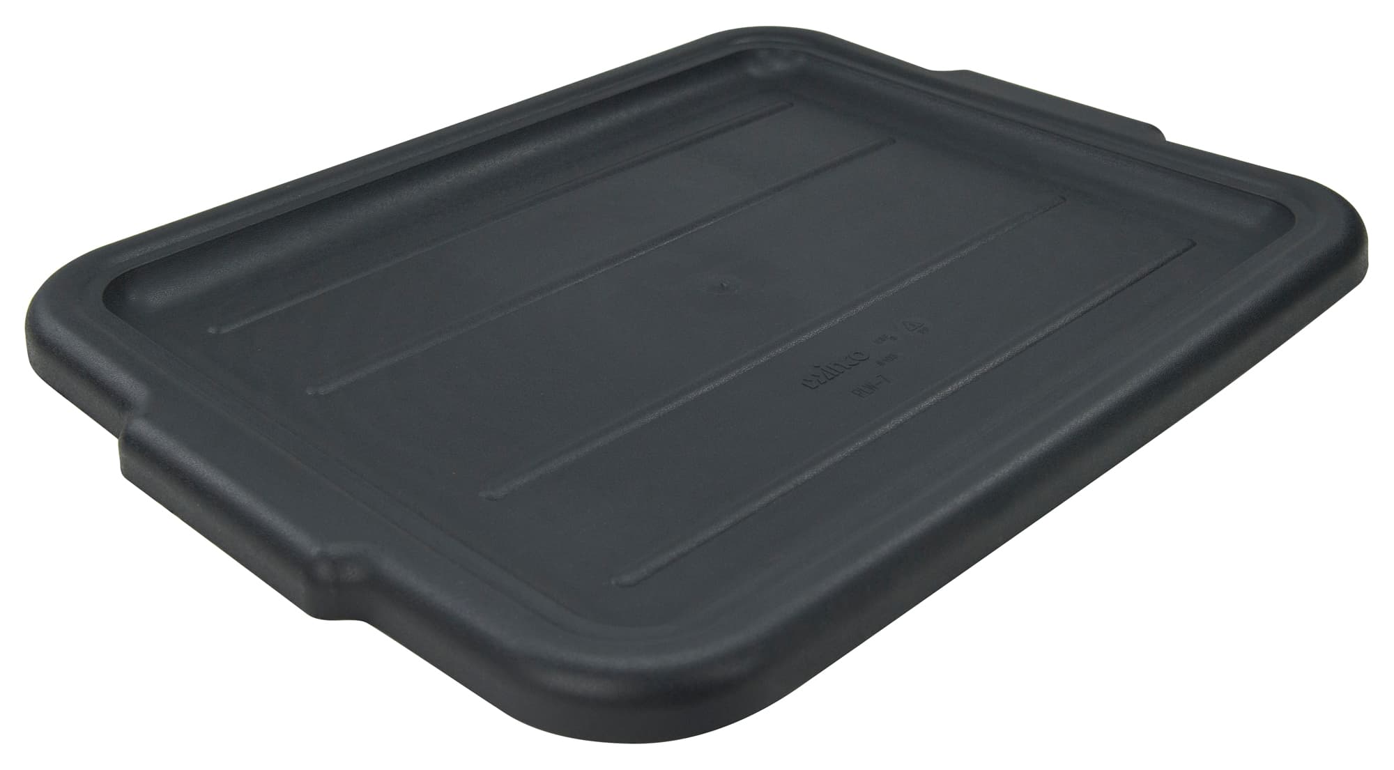 Dishes Bus Box Cover 22.125X17.125X1 IN Plastic Black Heavy Duty Stackable Freezer Safe 1/Each