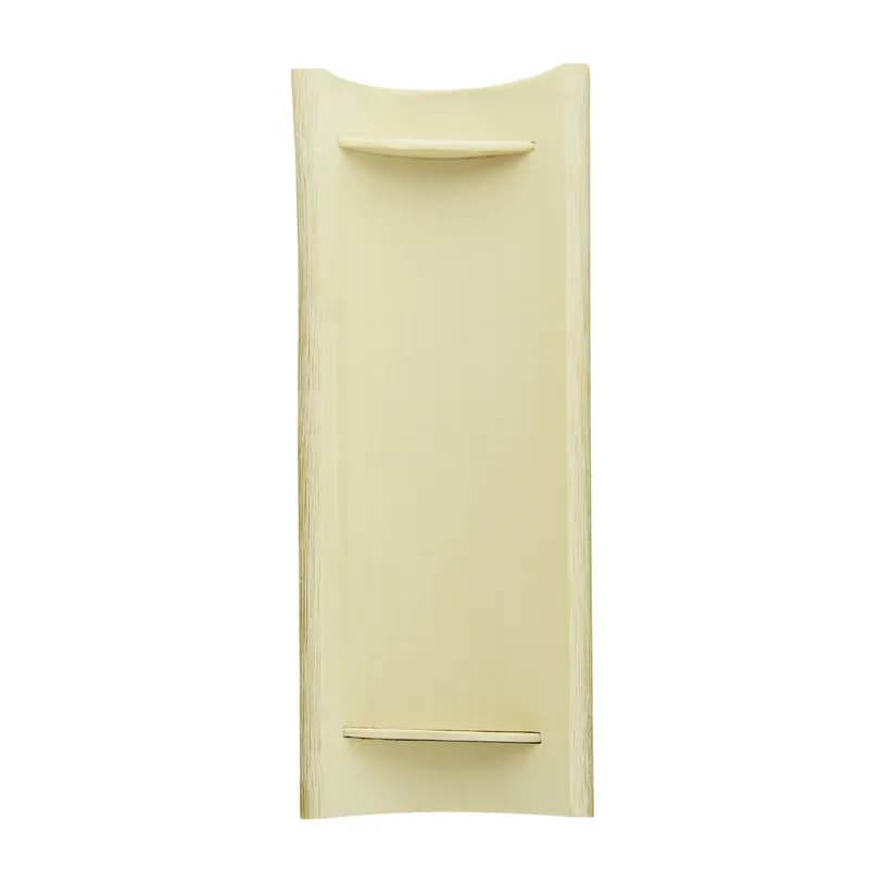 Plate 5.9X2.2 IN Bamboo Natural Half Round 20 Count/Pack 10 Packs/Case 200 Count/Case