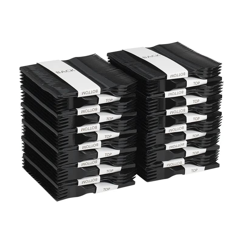 Dixie® Ultra SmartStock® Series-O Fork PS Black Medium Weight Refill 40 Count/Pack 24 Packs/Case 960 Count/Case