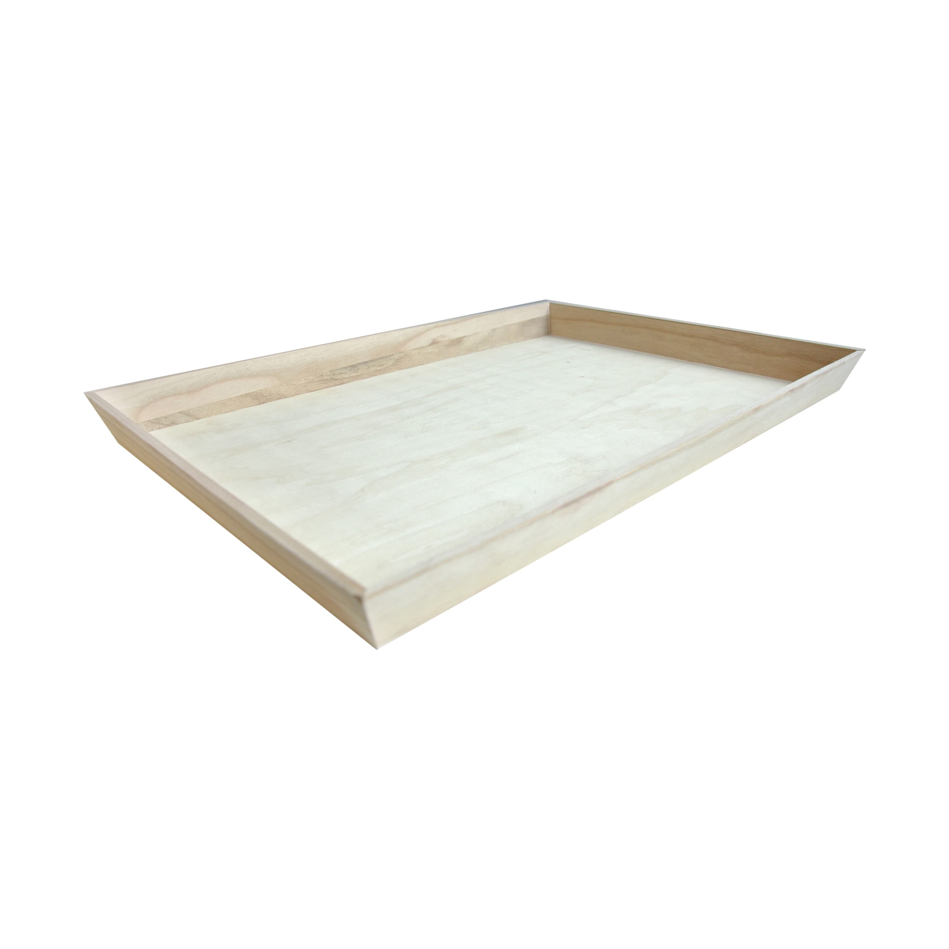 Serving Tray Base 22.7X15.7X1.75 IN Wood Microwave Safe Grease Resistant 10 Count/Case