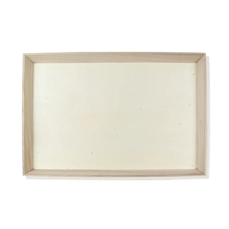 Serving Tray Base 22.7X15.7X1.75 IN Wood Microwave Safe Grease Resistant 10 Count/Case