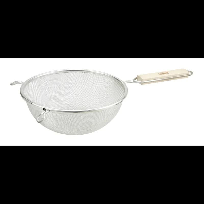 Strainer 10.38 IN Stainless Steel Wood Single Fine Mesh 1/Each
