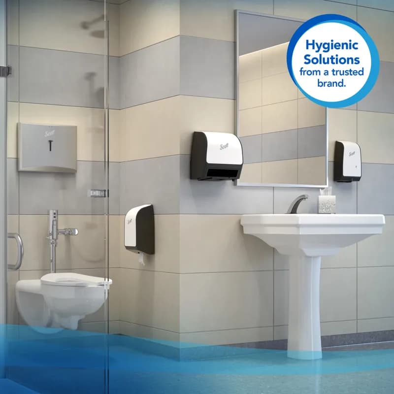 Scott® Toilet Paper & Tissue Sheets 4.5X8.3 IN 2PLY White Interfold High Capacity 250 Sheets/Roll 36 Rolls/Case