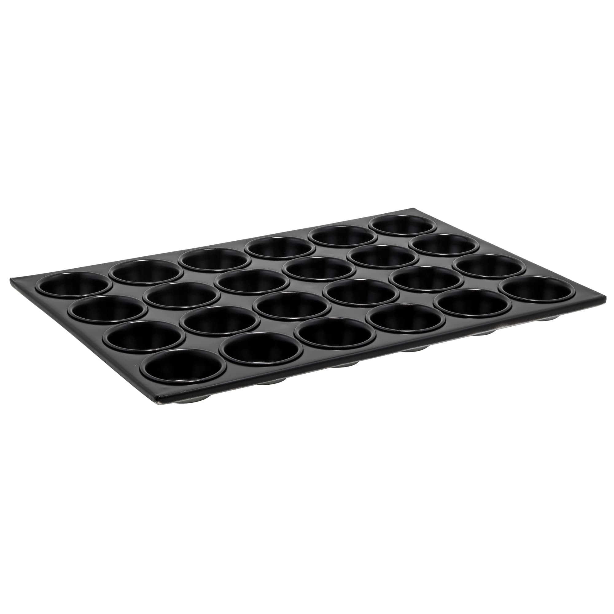 Cupcake & Muffin Pan 3 OZ 20.75X14.125X1 IN 24 Compartment Aluminum Non-Stick 1/Each