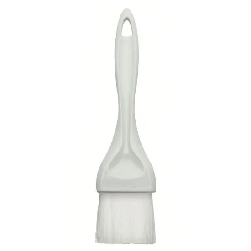 Pastry Brush 8X2.13X0.5 IN Plastic Nylon White Ergonomic Handle Dishwasher Safe 1/Each