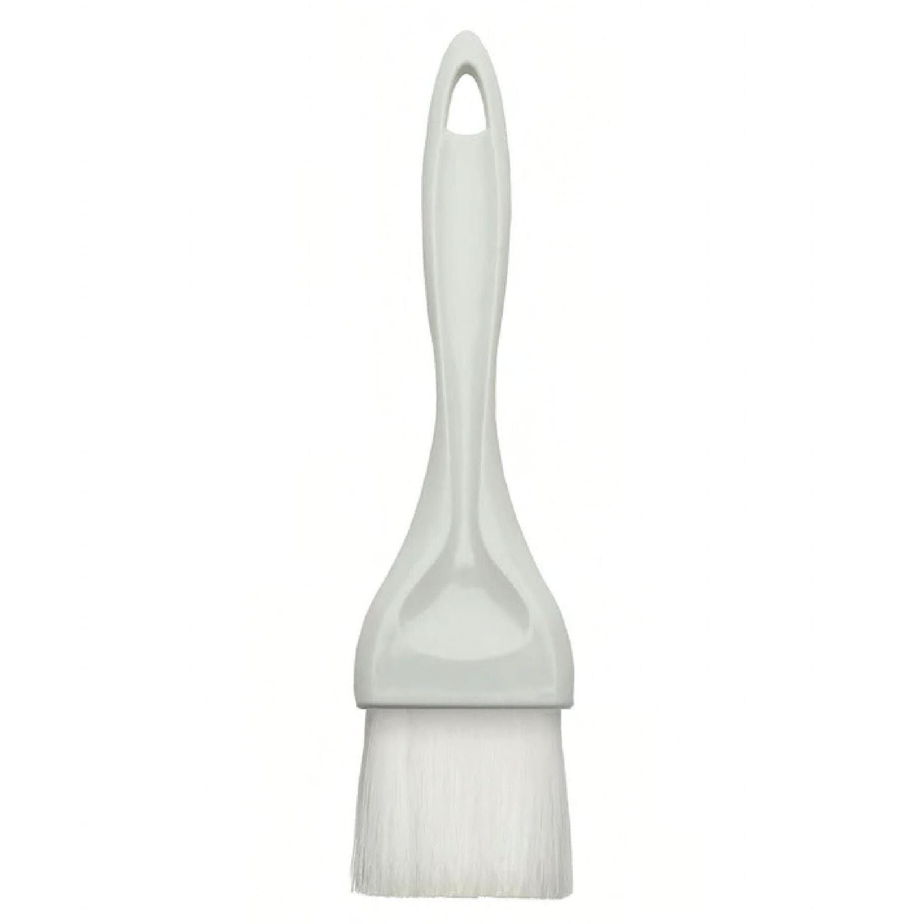 Pastry Brush 8X2.13X0.5 IN Plastic Nylon White Ergonomic Handle Dishwasher Safe 1/Each