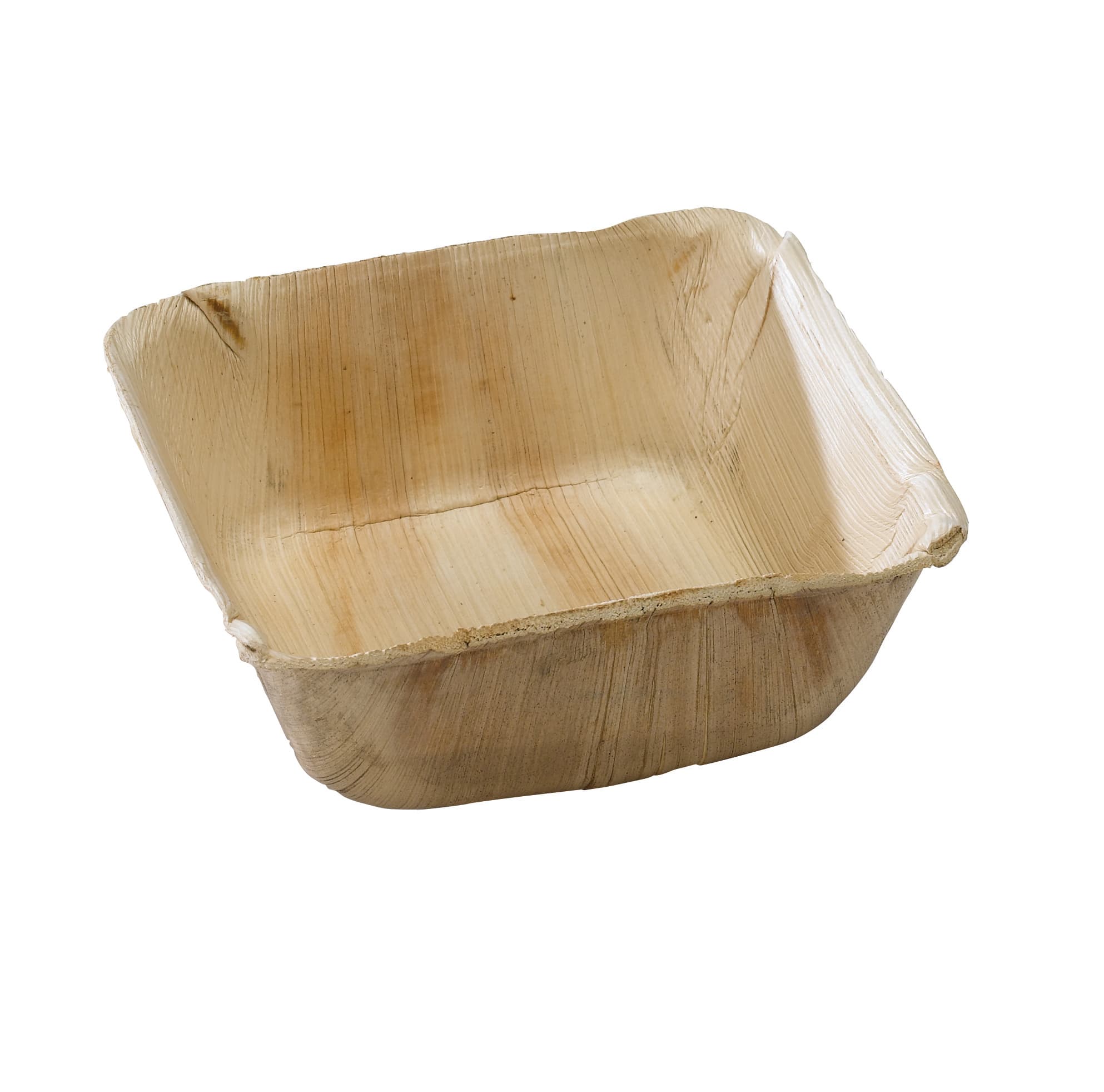 Bowl 16 OZ Palm Leaf Natural Square Microwave Safe Freezer Safe Oven Safe 10 Count/Pack 10 Packs/Case 100 Count/Case