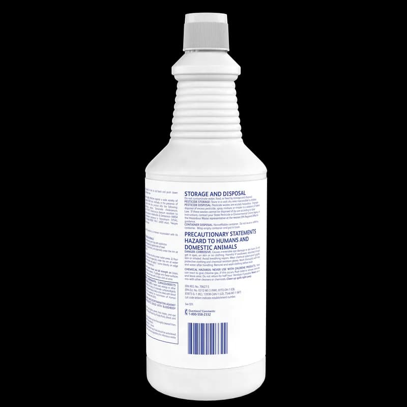 Crew® Mint Toilet Bowl Cleaner 1 QT Liquid RTU Hydrochloric Acid Clinging 12/Case