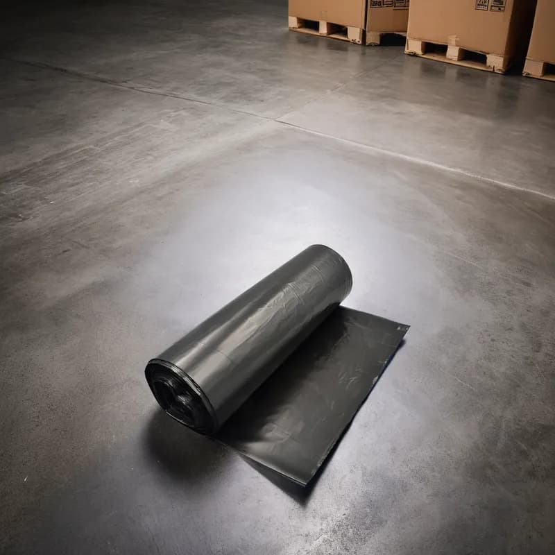 Can Liner 40X48 IN Black Plastic 12MIC 250/Case